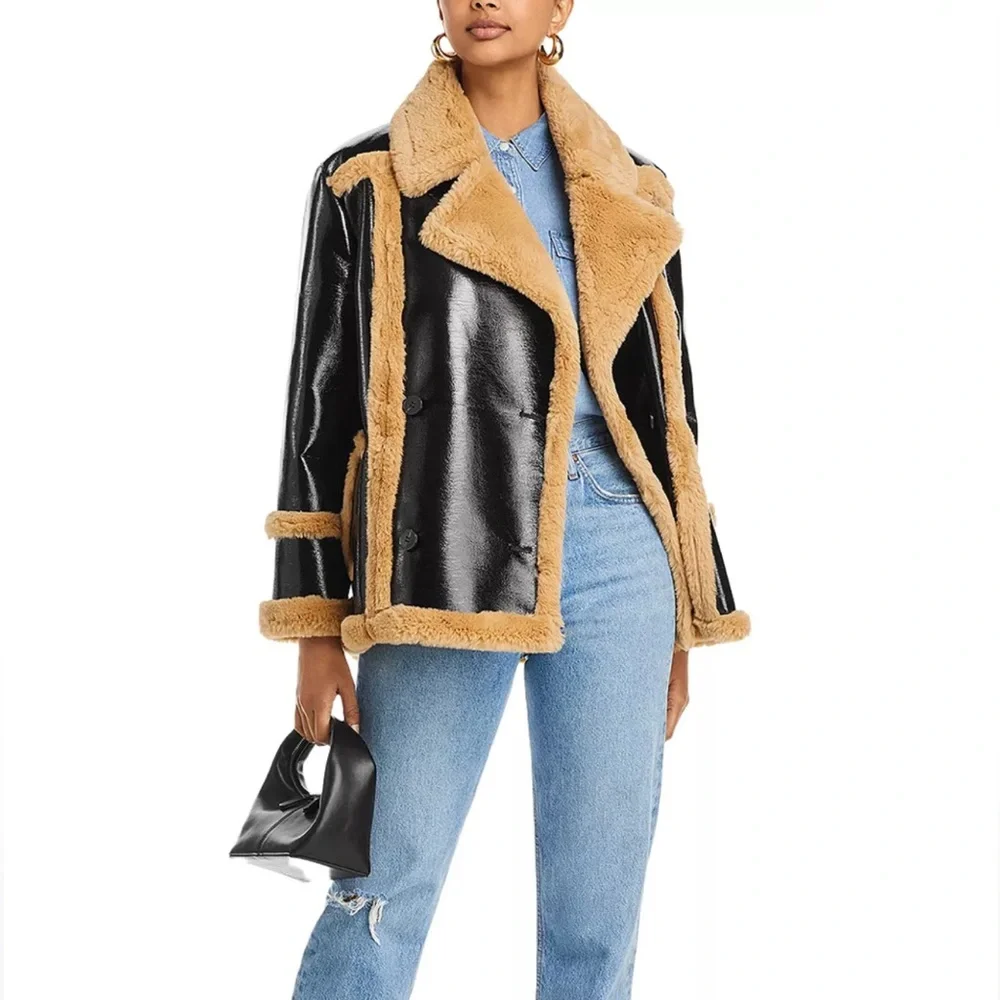 FRENCH CONNECTION BRWON COAT - Picture 10 of 14